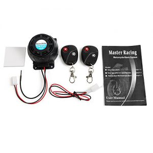 Rupse Motorrad Alarmanlage 125dB Alarm Sirene Antidiebstahl mit 2 Fernbedienung
